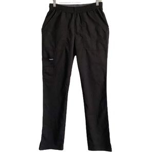 Sanibel Womens Black Uniform Scrub Pants S Tall
